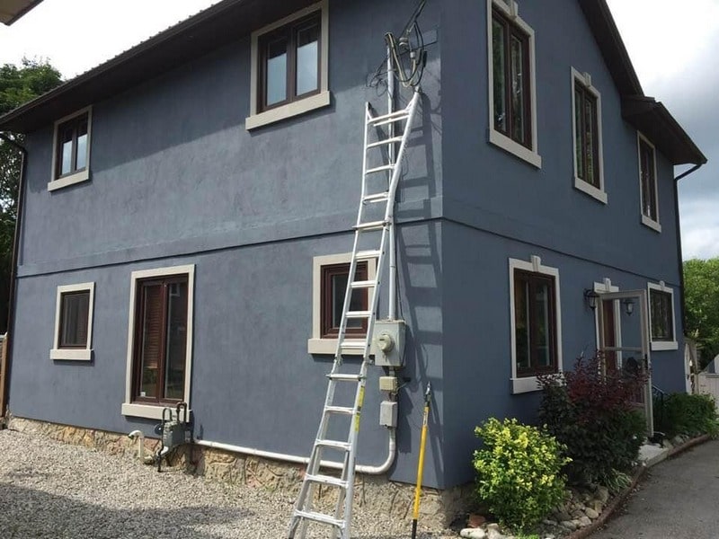 Stucco exterior painting